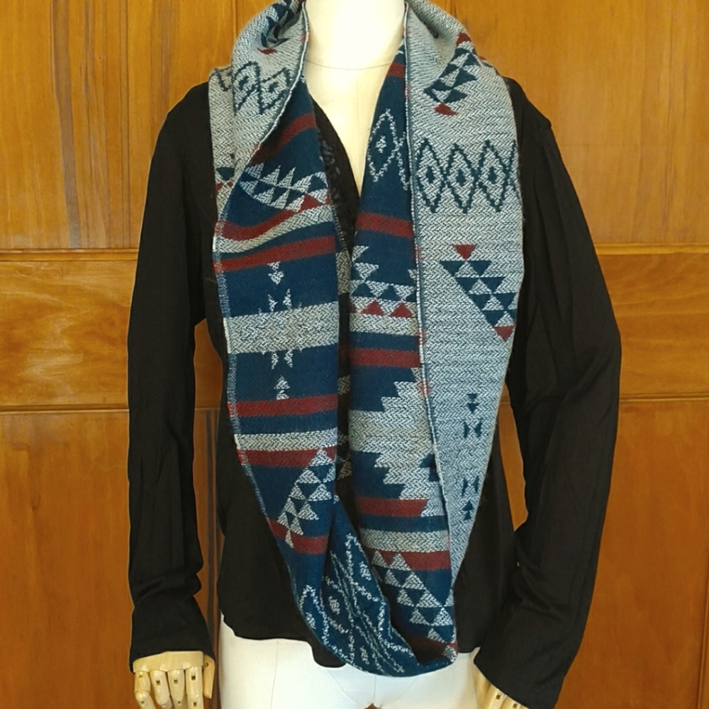 ABG Accessories Southwestern Print Infinity Scarf